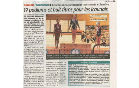 Article de presse Tumbling 
