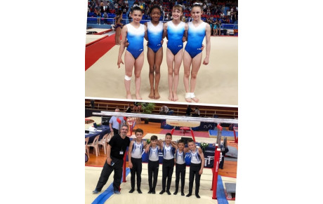 Championnat de France a Valenciennes, les garçons et les filles de l' AJA étaient présents.