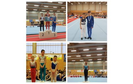 Inter departemental GAM à Dole : 4 Garçons sur le podium